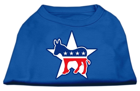 Democrat Screen Print Shirts Blue XXL